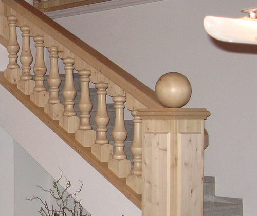 Holzgeländer - KELLER TREPPENBAU AG - Geländer / für den Innenraum / für Treppen
