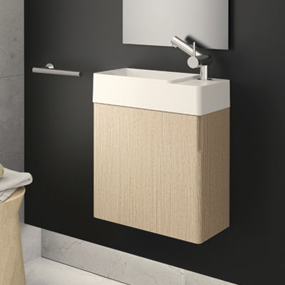 Wandhängender Waschtisch-Unterschrank - FANCY : 747AA0600BBB - COSMIC - PVC / modern / mit Spiegel