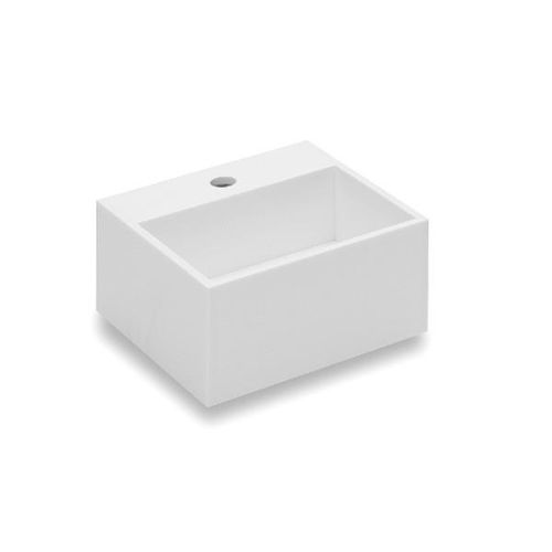 Wand-Waschbecken - COMPACT : 739120401 - COSMIC - Cristalplant® / quadratisch / modern
