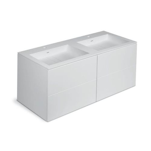 Doppelter Waschtisch-Unterschrank - BLOCK : 779122205102102 - COSMIC - wandhängend / lackiertes Holz / modern