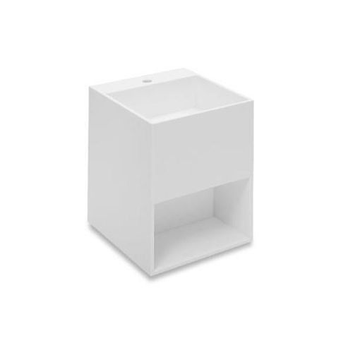 Wand-Waschbecken - COMPACT : 739120631 - COSMIC - Cristalplant® / rechteckig / modern