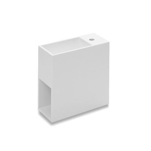 Wand-Waschbecken - COMPACT : 739120611 - COSMIC - Cristalplant® / rechteckig / modern
