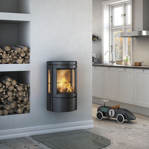 Holz-Kaminofen - 2610 - HWAM Intelligent Heat AS - 0 - 5 kW / wandmontiert / mit 3 Sichtseiten