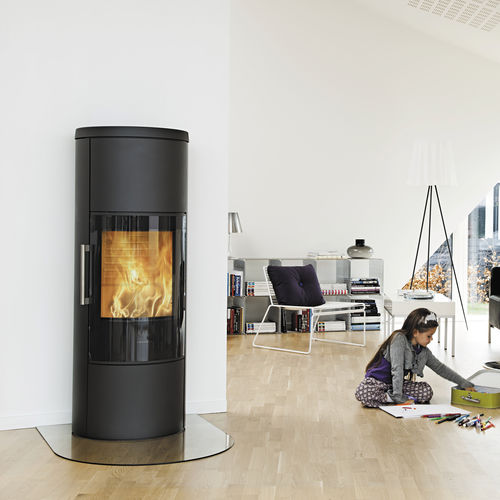 Holz-Kaminofen - 3660 - HWAM Intelligent Heat AS - 6 kW / modern / Metall