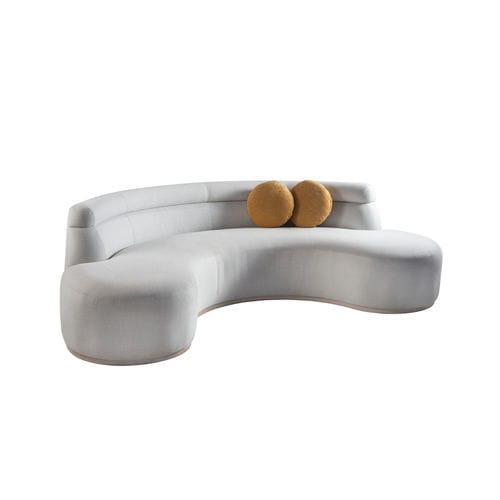 Modernes Sofa - LUA 200 - Adriana Hoyos - Stoff / mit abnehmbarem Kissen / ohne Armlehnen
