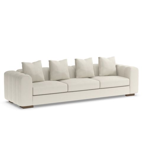 Modernes Sofa - RUMBA 210 - Adriana Hoyos - Stoff / mit Armlehnen / mit abnehmbarem Kissen