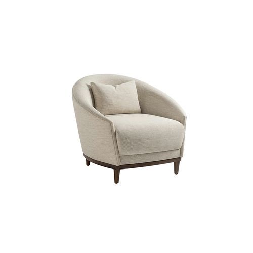 Moderner Sessel - RUMBA 202 - Adriana Hoyos - Stoff / mit abnehmbarem Kissen / beige