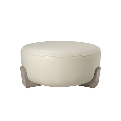 Moderne Ottomane - LUA 100 - Adriana Hoyos - Stoff / Leder / Holz