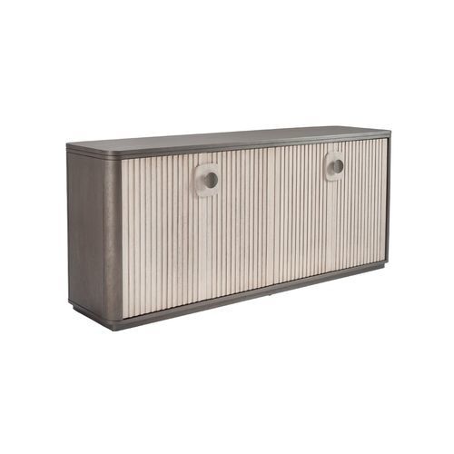 Modernes Sideboard - GEM 100 - Adriana Hoyos - Holz / mit Regal / mit Schwingtür