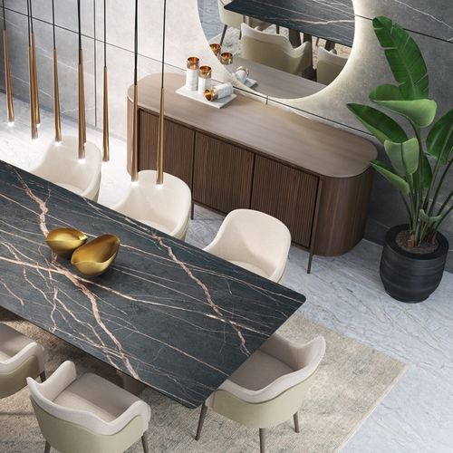 Modernes Sideboard - GALAPAGOS 100 - Adriana Hoyos - Holz / Metall / mit 8 Beinen