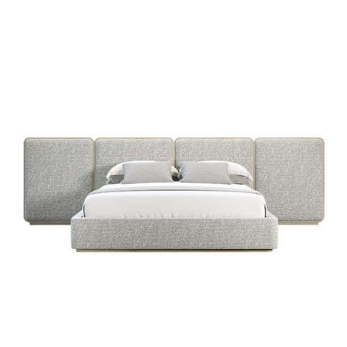 Bett / Queen Size - GEM 101 - Adriana Hoyos - modern / Polster / gepolstertes Kopfteil