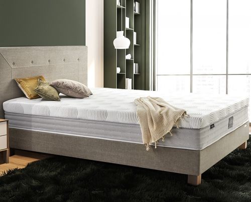 Doppelbett-Matratze - HYBRID'PULSE - André Renault - Schaumstoff / Taschenfederkern / Latex