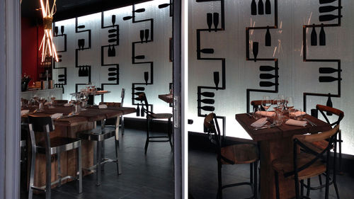 Dekorplatte für Wand - LE CLOS BIS - DACRYL® - hintergrundbeleuchtet / Harz / synthetisches Glas