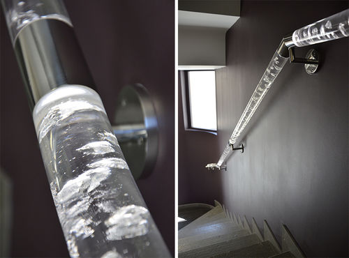 Acryl-Geländer - A PUISSANCE 10 - DACRYL® - Platten / für den Innenraum / für Treppen