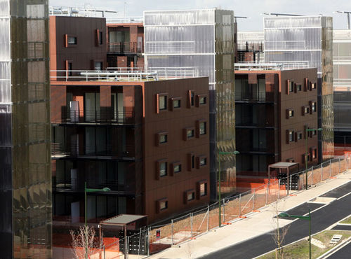 Acryl-Dekorplatte - LOGEMENTS ZAC TERRE SUD - DACRYL® - zur Außenraumgestaltung / hintergrundbeleuchtet / beleuchtet