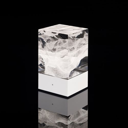 Tischlampe - D-CÜB NUAGE - DACRYL® - aus Acrylglas / originelles Design / schnurlos