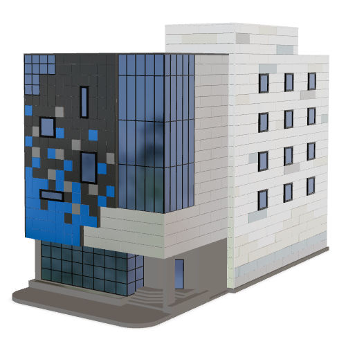 Aluminium-Metallplatte - MODULAR AL - PAC-CLAD Petersen Aluminum - Struktur / für Fassadenverkleidung / perforiert