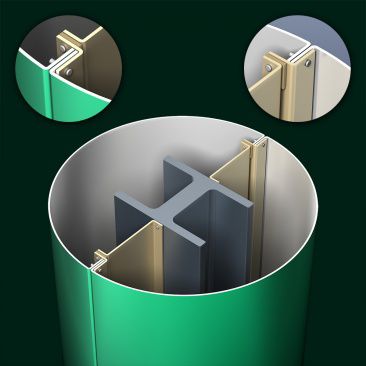 Säulenverkleidung - PAC-1000F  - PAC-CLAD Petersen Aluminum