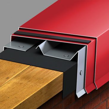 Befestigungssystem / galvanisiertem Stahl - PAC-CONTINUOUS CLEAT COPING - PAC-CLAD Petersen Aluminum - für Abdeckung