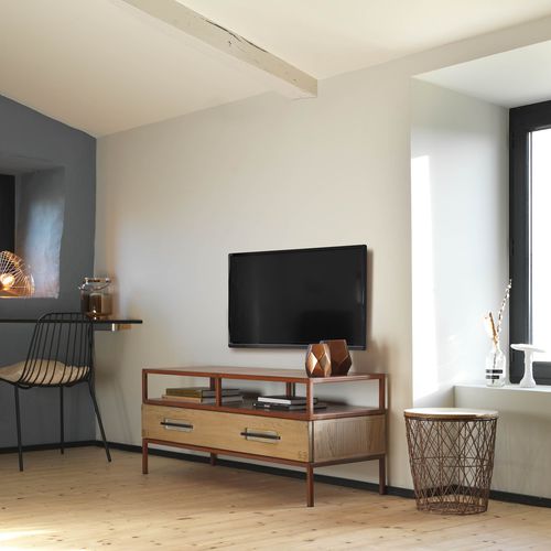 Klassisches Fernsehmöbel - BRISTOL - Artcopi - Holz / Metall