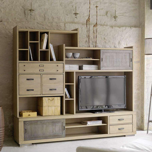 Klassische Wohnwand - MANUFACTURE PETIT MEUBLE - Artcopi - Holz / Modul