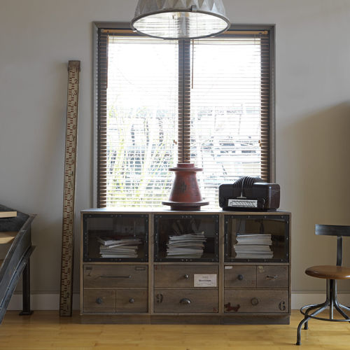 Klassisches Sideboard - Artcopi - Holz / Glas