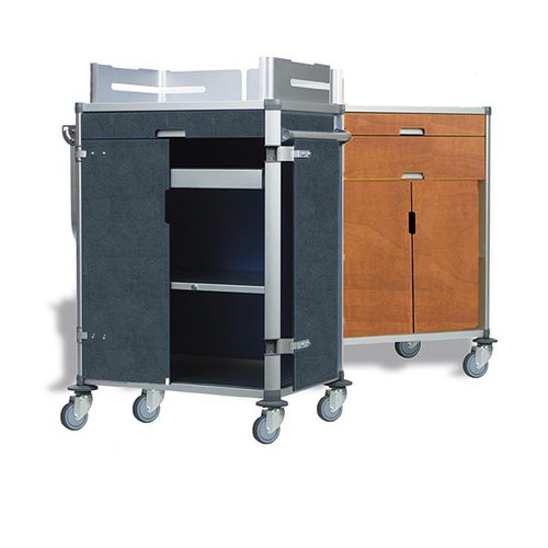 Reinigungswagen - VEGA - ARIANEL - für Hotels / für Gesundheitseinrichtungen / anodisiertes Aluminium