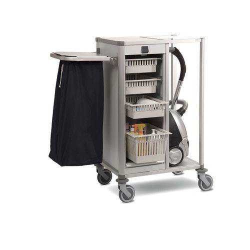 Reinigungswagen - LAVEZZI - ARIANEL - für Hotels / für Gesundheitseinrichtungen / anodisiertes Aluminium