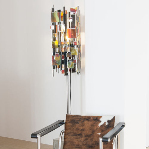 Geblasene Glasscheibe - STD 036 - Verrerie de Saint-Just - Ornament / lichtdurchlässig / farbig