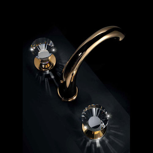 Zweigriffmischer für Waschtisch - 72 005M - Griferías Maier - Aufsatz / Metall / Swarovski®-Kristall