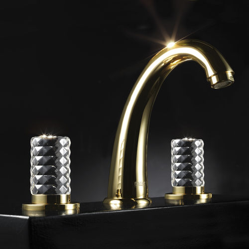 Zweigriffmischer für Waschtisch - 78 005 - Griferías Maier - Aufsatz / Gold / für Badezimmer