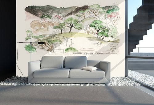 Tapete / originelles Design - JARDIN JAPONAIS AQ144 - In Création - Naturmotiv / bedruckt