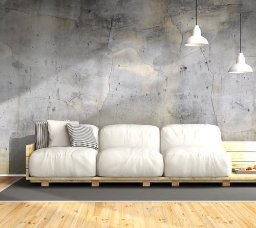 Moderne Tapete - BM180 GOLD 1  - In Création - Städtemotiv / Betonoptik