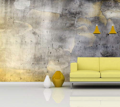 Moderne Tapete - BM181 GOLD 2 - In Création - Städtemotiv / Betonoptik