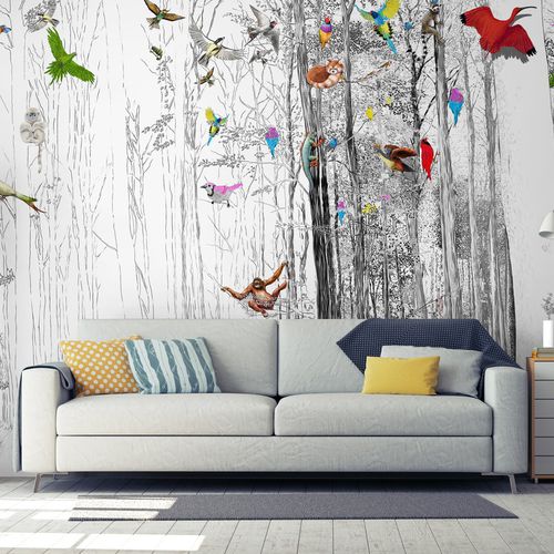 Moderne Tapete - D238 UN MONDE LIBRE ET SAUVAGE - In Création - Naturmotiv