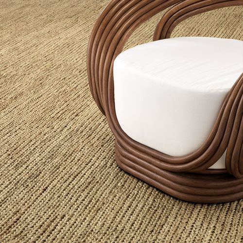 Handgetufteter Teppichboden - PERETTI - EICHHOLTZ - aus Jute / Rollen
