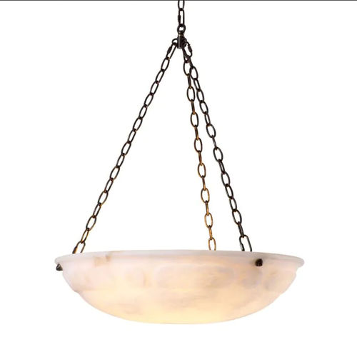 Moderner Kronleuchter - NOVARA - EICHHOLTZ - Alabaster / 3 Glühbirnen / für Gewerbegebrauch