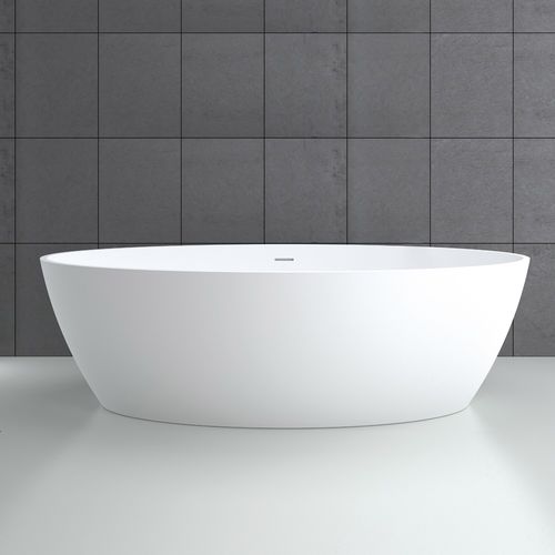 Ovale Badewanne - SPACE  - SDA Decoration - freistehend / Harz / weiß