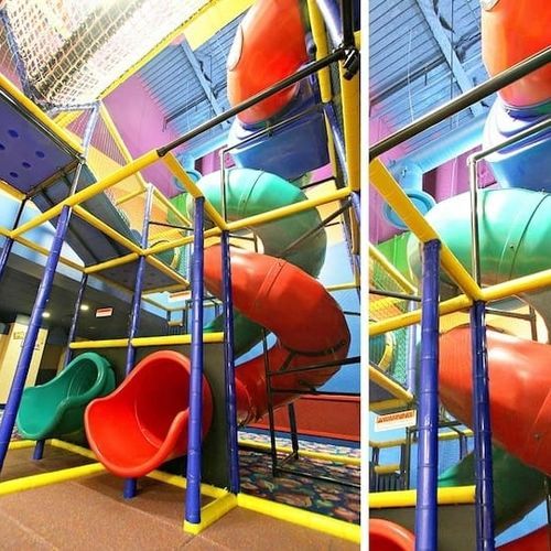 Drehende Rutsche - CUSTOM  - Soft Play LLC - für Spielplätze / Mehrfach / rohrförmig