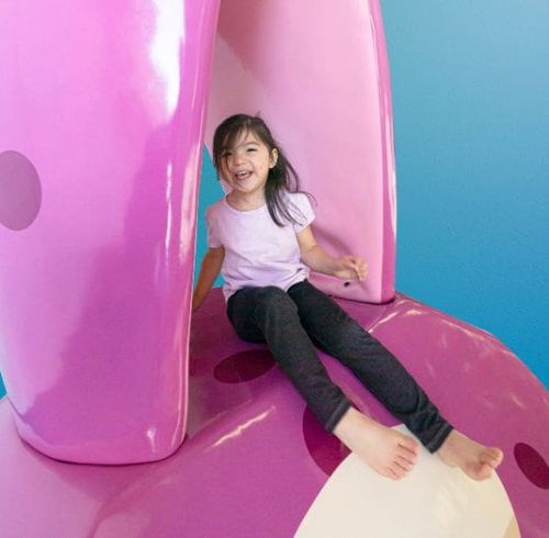 Schaumstoffskulptur - HORACE THE SQUID   - Soft Play LLC - freistehend / für Spielplätze / gelb
