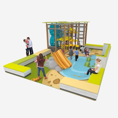 Trimm-Dich-Pfad / Parkour - SAFARI ADVENTURE  - Soft Play LLC - für Spielplätze / Klettergerüst / Rutschbahn