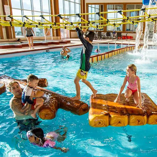 Schwimmender Trimm-Dich-Pfad - Soft Play LLC - für Aquapark / Plattform / Laufbrücke