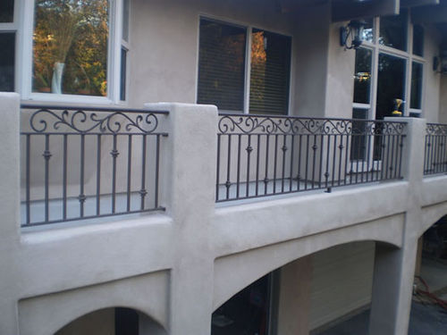Schmiedeeisen-Geländer - RWI SERIES - British Spirals & Castings - mit Stangen / für Außenbereich / für Balkon
