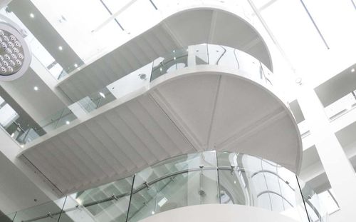 Halbgewendelte Treppe - HARBOURSIDE - Canal Engineering - Glasstufen / mit Edelstahlstruktur / modern