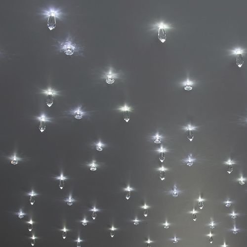 Moderne Deckenleuchte - CRISTAUX - Semeur d'étoiles - Kristall / LED / für Badezimmer