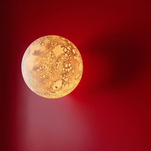 Moderne Wandleuchte - LUNES - Semeur d'étoiles - für den Innenraum / geblasenes Glas / rund