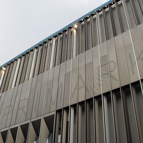 Aluminium-Lüftungsgitter - XL SCREENING  LOUVRES - Levolux - linear / zur Außenaufstellung / für Fassaden