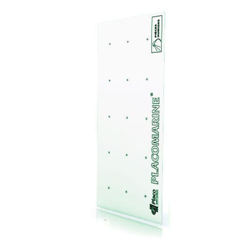 Hochbeständig-Gipsplatte - PLACOMARINE&reg; PREMIUM BA 13 - Placoplatre - wasserabweisend / Dekor / rechteckig