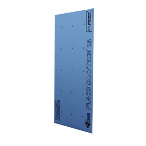 Akustik-Gipsplatte - PLACO&reg; DUO'TECH&reg; 25 - Placoplatre - verstärkt / Euroklasse A2 / für Trennwand