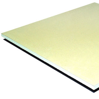 Hochbeständig-Gipsplatte - MEGAPLAC® 25 - Placoplatre - rechteckig / Euroklasse A2 / für Trennwand
